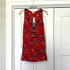 TINY brand Anthropologie mixed material tank